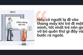 5 điều cần dạy con tránh bị xâm hại trong thang máy