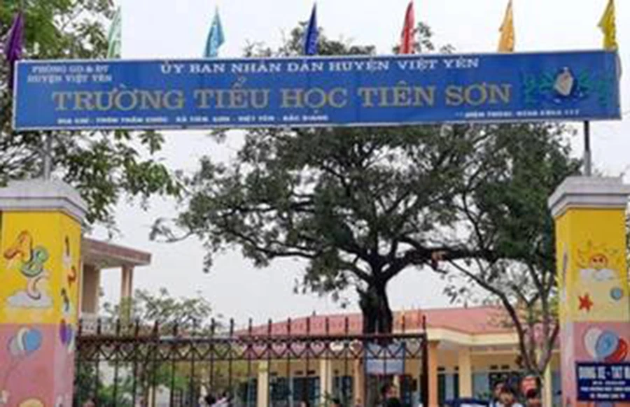 Trường Tiểu học Tiên Sơn, nơi xảy ra sự việc