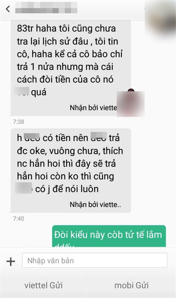 Đòi 83 triệu người yêu cũ vay, cô gái 2k1 nhận được câu trả lời phũ phàng: Tình phí cả thôi - Ảnh 1. Đòi 83 triệu người yêu cũ vay, cô gái 2k1 nhận được câu trả lời phũ phàng: Tình phí cả thôi - Ảnh 1.