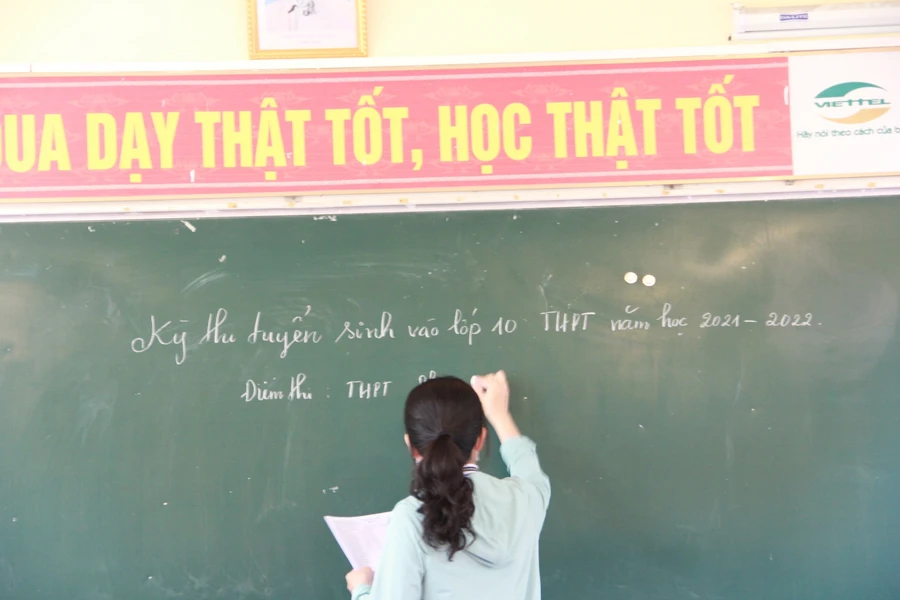 Kỳ thi tuyển sinh vào lớp 10 THPT năm học 2021-2022.