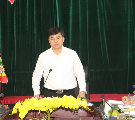 Ông Bùi Văn Linh phát biểu tại buổi làm việc.