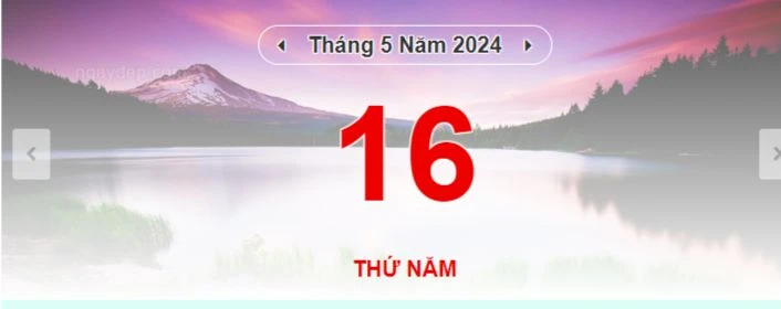 Lịch âm hôm nay - Xem lịch âm ngày 16/5