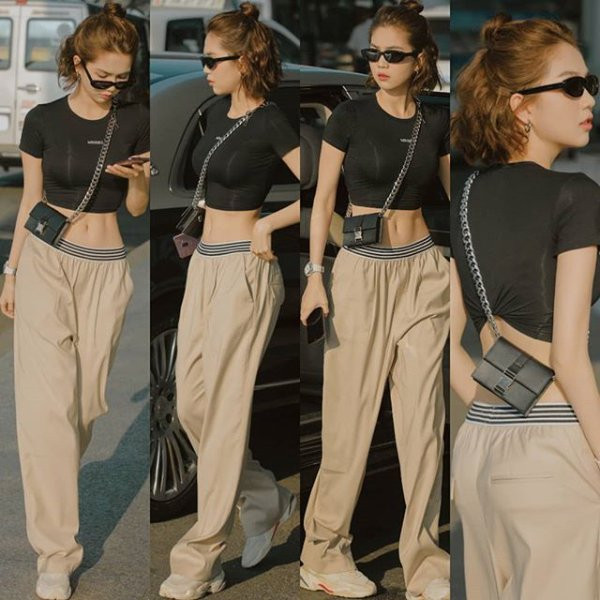 ngoc trinh cuc ngau voi ao crop top sieu ngan, khoe vong eo 56 tru danh - 5