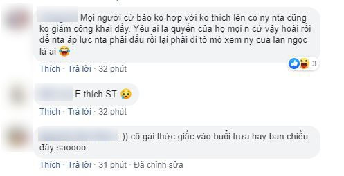 Lộ bằng chứng khẳng định Ninh Dương Lan Ngọc và Chi Dân hẹn hò ảnh 5 Dân mạng bình luận trái chiều về chuyện của Lan Ngọc - Chi Dân, người ủng hộ, người lại thích cặp Lan Ngọc và ST hơn.