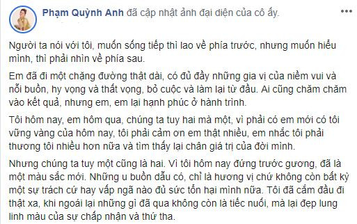 pham quynh anh khong con tiec nuoi sau gan mot nam ly hon dao dien quang huy hinh anh 2