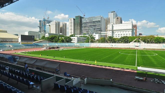 Sân Rizal Memorial là một trong 3 nơi diễn ra các trận đấu bóng đá nam