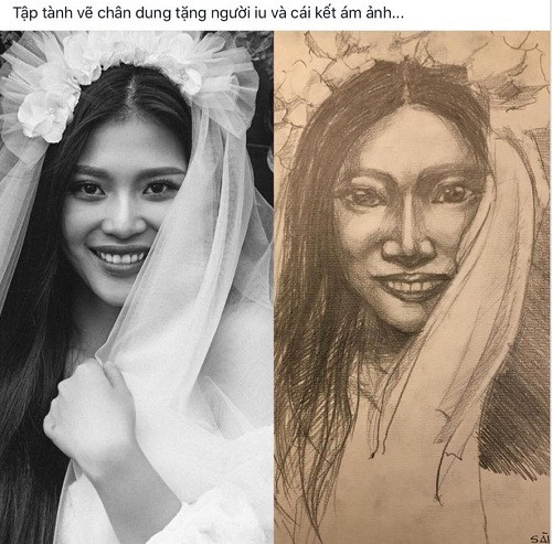 Bức họa chân dung khiến người đẹp khóc thét. Bức họa chân dung khiến người đẹp khóc thét.