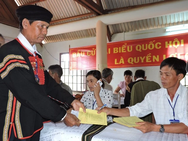 Ngày bầu cử - Ngày hội của đồng bào dân tộc Tây Nguyên