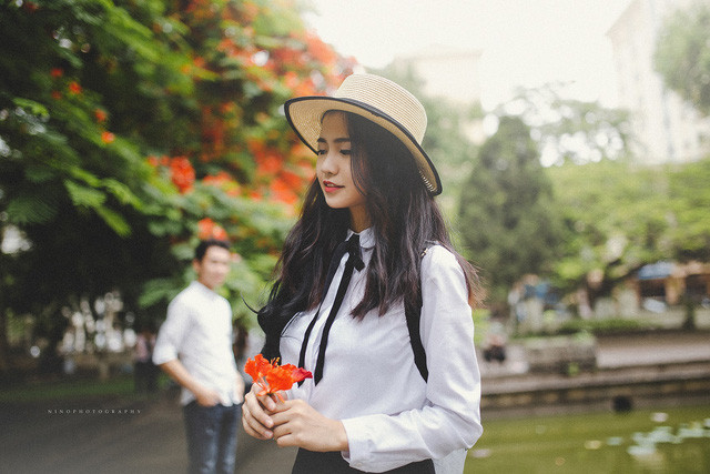 Bộ ảnh Tình thơ đẹp như tranh của nữ sinh Sư phạm ảnh 7 Bộ ảnh Tình thơ đẹp như tranh của nữ sinh Sư phạm ảnh 7