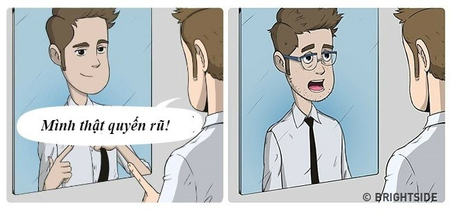 Phóng to Đôi khi, thị lực kém lại giúp bạn tự tin hơn về bản thân. 10 diem khac biet giua truoc va sau khi nguoi can deo kinh hinh anh 2