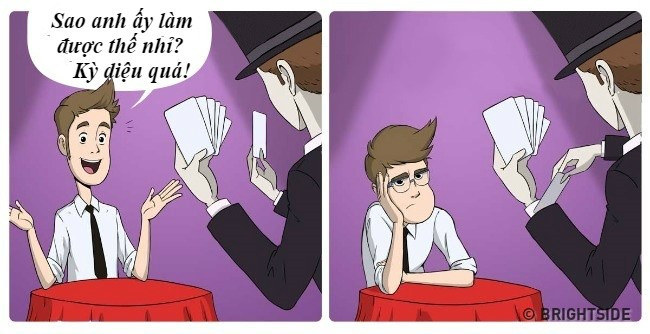 Không khó để đánh lừa một người có thị lực kém. 10 diem khac biet giua truoc va sau khi nguoi can deo kinh hinh anh 8