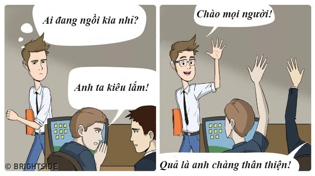 Chỉ vì mắt kém mà đôi khi bạn phải hứng chịu những hiểu lầm không đáng có. 10 diem khac biet giua truoc va sau khi nguoi can deo kinh hinh anh 6