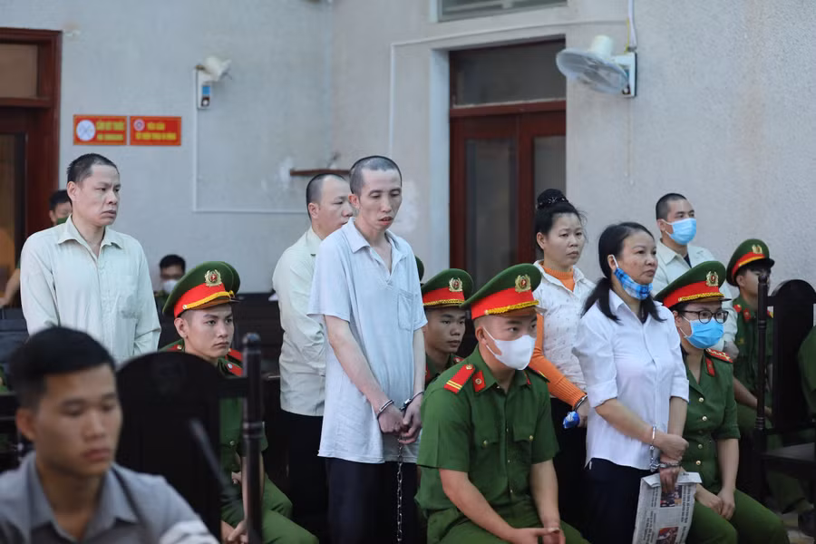 Quang cảnh phiên xét xử phúc thẩm.