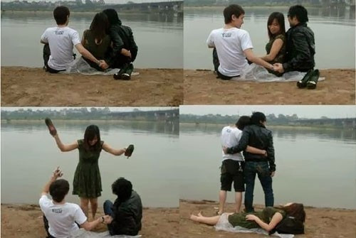 Chết mất thôi với những con người vui tính nhất quả đất ảnh 6 Kết thúc của tình tay ba.