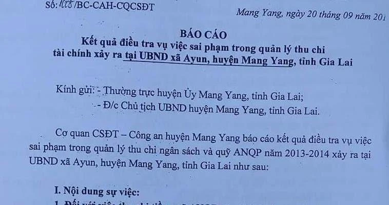 Dính bê bối tài chính, chủ tịch xã xin thôi việc