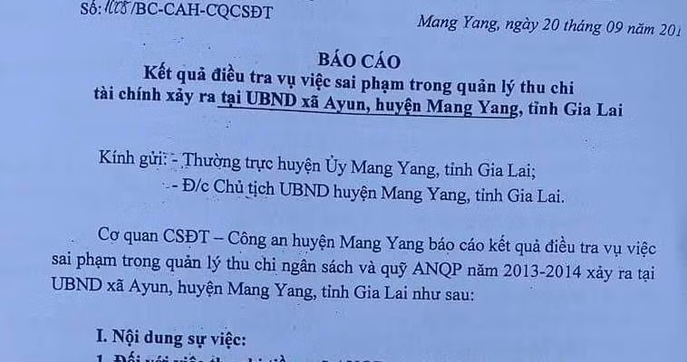 Dính bê bối tài chính, chủ tịch xã xin thôi việc
