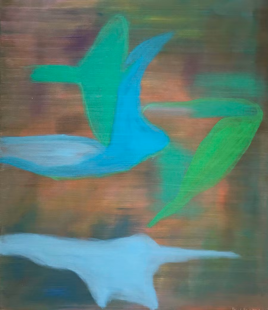 Bùi Chát chọn một bảng màu mỏng mảnh, mờ ảo kiểu tranh lụa.