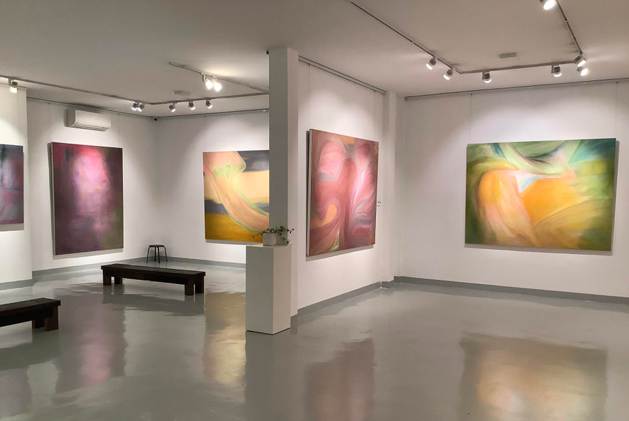 Không gian triển lãm &apos;Vùng lụa&apos;.