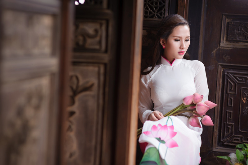 Nữ sinh Sài thành duyên dáng trong tà áo trắng ảnh 10 Hoài Thư
