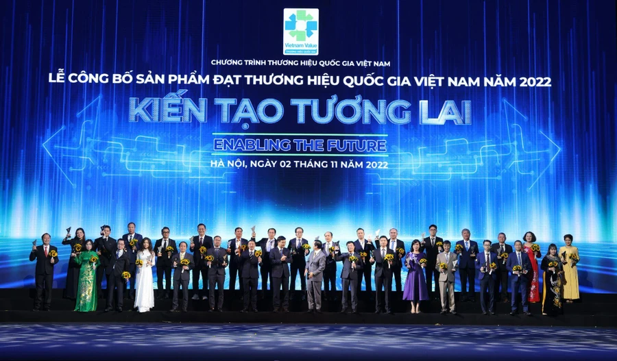 Lễ công bố Thương hiệu quốc gia Việt Nam 2022.