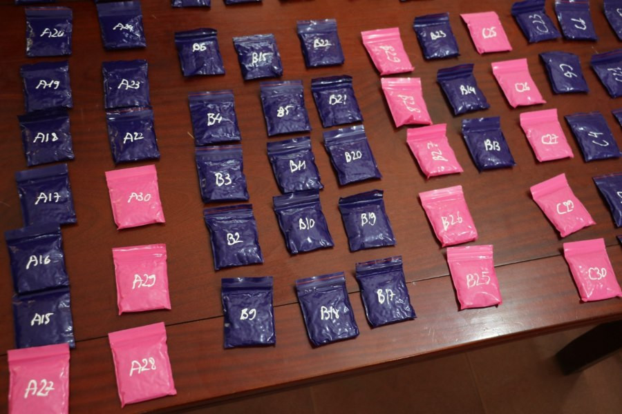 Số tang vật của chuyên án. (Ảnh: CANA) Số tang vật của chuyên án. (Ảnh: CANA)