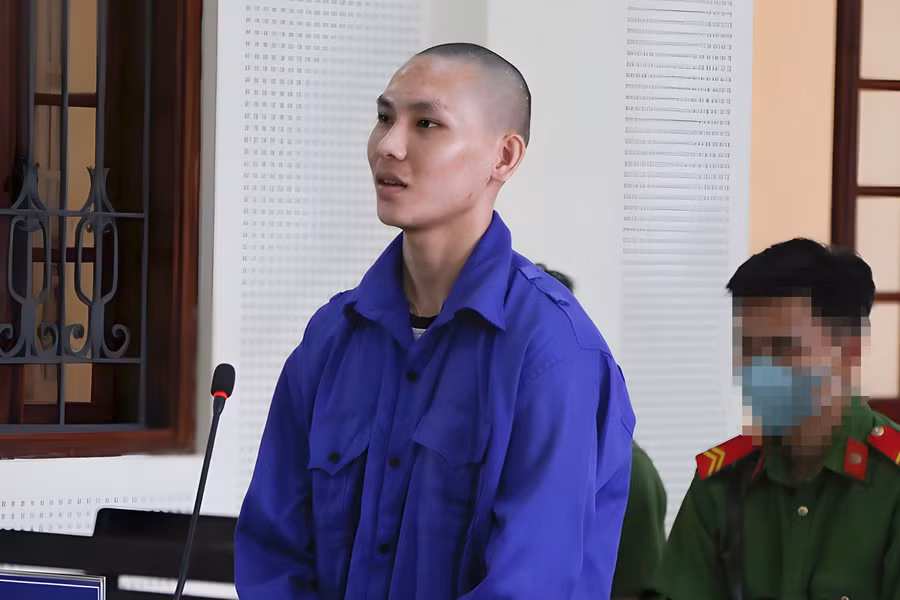 Đặng Quang Hậu tại phiên tòa. (Ảnh: HL)