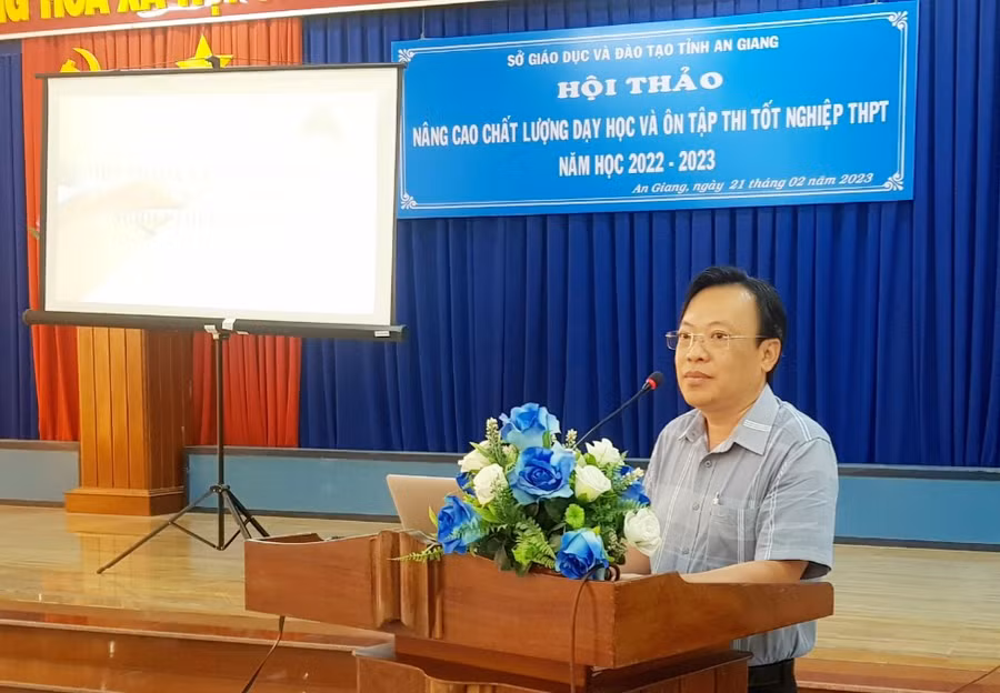 Lãnh đạo Sở phát biểu chỉ đạo hội thảo.