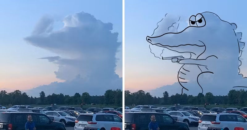 Những đám mây biến hình độc đáo trên bầu trời ảnh 1