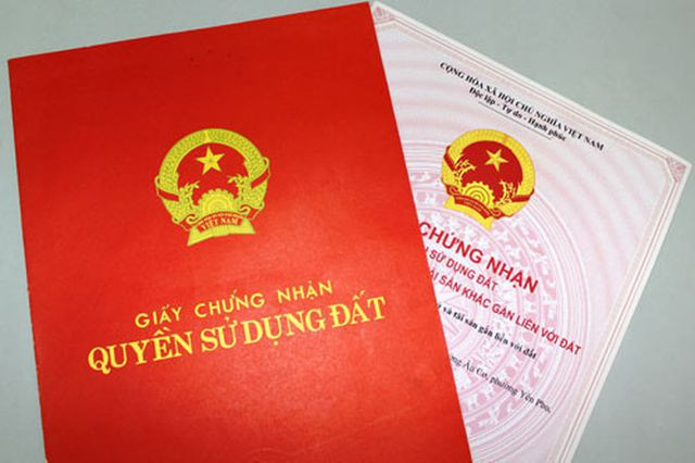 Giấy chứng nhận quyền sử dụng đất. 