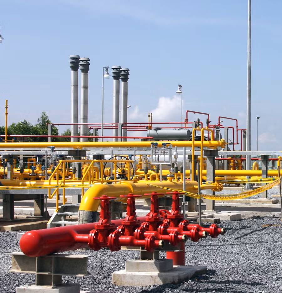 Một góc Trạm Phân phối Khí Hiệp Phước (TPHCM).