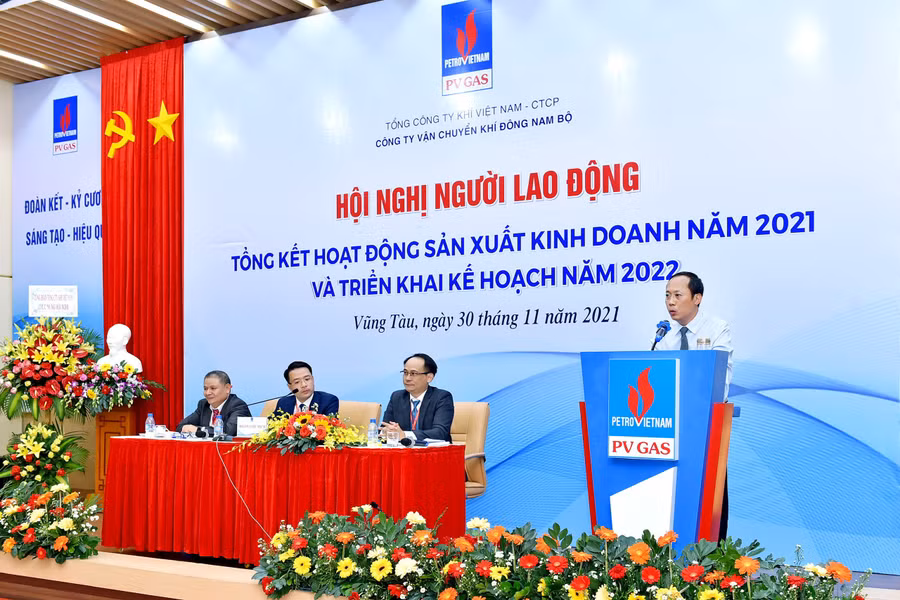 Phát biểu chúc mừng và chỉ đạo phương hướng hoạt động 2022 của PTGĐ PV GAS Phạm Đăng Nam