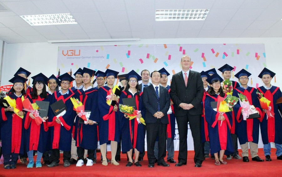 Sinh viên VGU trong lễ tốt nghiệp