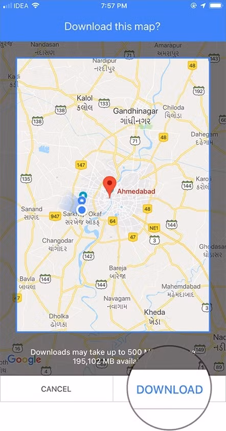 Cách tải Google Maps offline để sử dụng khi đi chơi xa dịp Tết ảnh 6 Cách tải Google Maps offline để sử dụng khi đi chơi xa dịp Tết