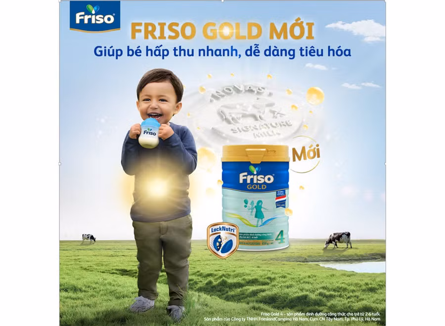 Đột phá từ Friso Gold mới: Nguồn sữa Novas chứa đạm nhỏ tự nhiên, giúp bé tiêu hoá dễ dàng ảnh 4