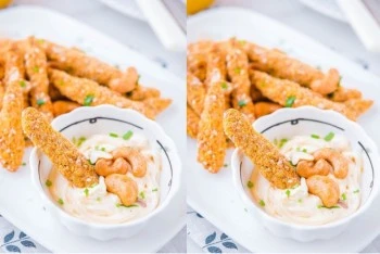 Thơm giòn quyến rũ món gà chiên hạt điều