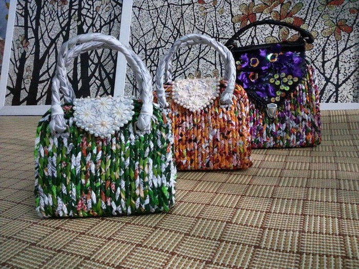 Chiêm ngưỡng bộ sưu tập túi xách tuyệt đẹp làm từ bao mì gói của thầy giáo miền Tây ảnh 7 Chiêm ngưỡng bộ sưu tập túi xách tuyệt đẹp làm từ bao mì gói của thầy giáo miền Tây ảnh 7