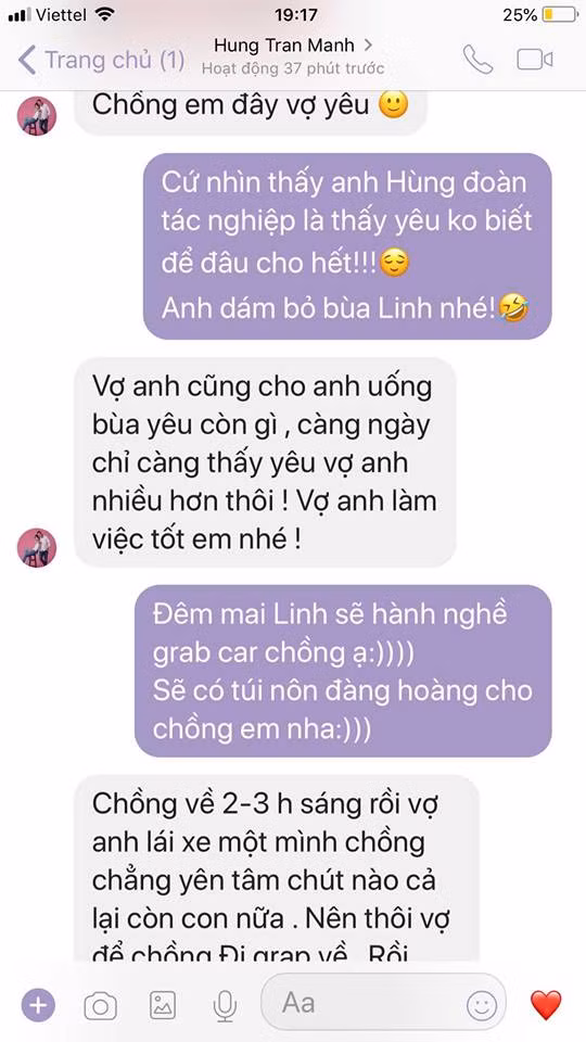 "lo tin nhan" mui man cua vo chong mc "chung toi la chien sy" hinh anh 4