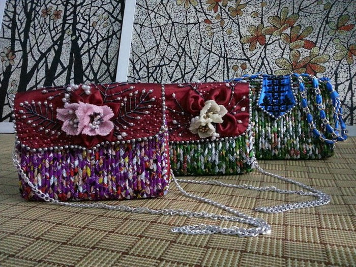 Chiêm ngưỡng bộ sưu tập túi xách tuyệt đẹp làm từ bao mì gói của thầy giáo miền Tây ảnh 4 Chiêm ngưỡng bộ sưu tập túi xách tuyệt đẹp làm từ bao mì gói của thầy giáo miền Tây ảnh 4