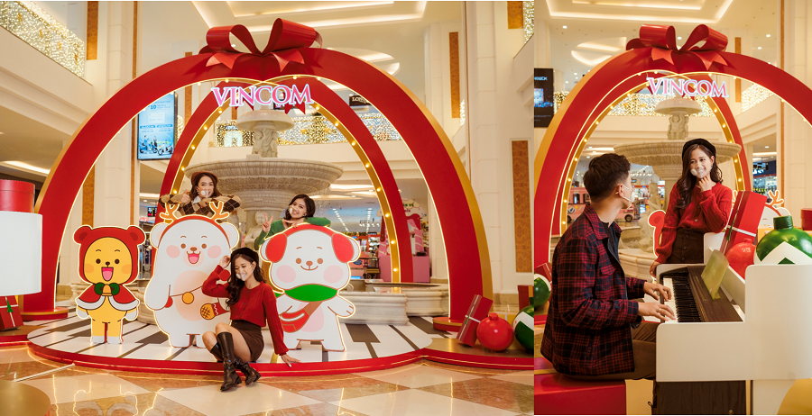 Bên trong không gian TTTM, Vincom Mega Mall Royal City còn mang đến cho khách hàng một bữa tiệc âm nhạc Giáng sinh với sân khấu thiết kế hình món quà độc đáo, cùng sự gia nhập rộn ràng của “gấu nghệ sĩ” bên cạnh những người bạn “gấu sành điệu”, “gấu thám hiểm”… Bên trong không gian TTTM, Vincom Mega Mall Royal City còn mang đến cho khách hàng một bữa tiệc âm nhạc Giáng sinh với sân khấu thiết kế hình món quà độc đáo, cùng sự gia nhập rộn ràng của “gấu nghệ sĩ” bên cạnh những người bạn “gấu sành điệu”, “gấu thám hiểm”…