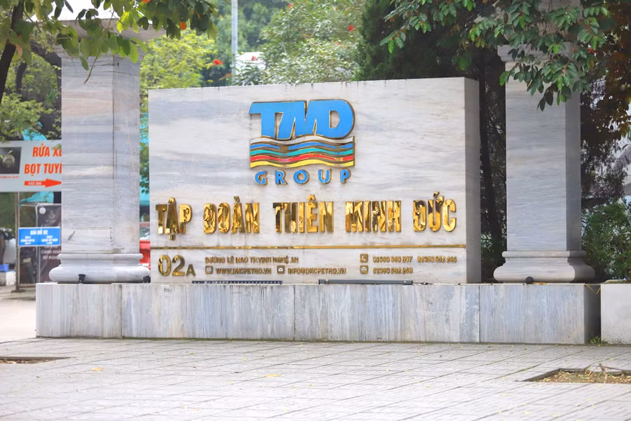 Trụ sở Công ty CP Tập đoàn Thiên Minh Đức tại TP Vinh, Nghệ An. (Ảnh: Phạm Tâm).