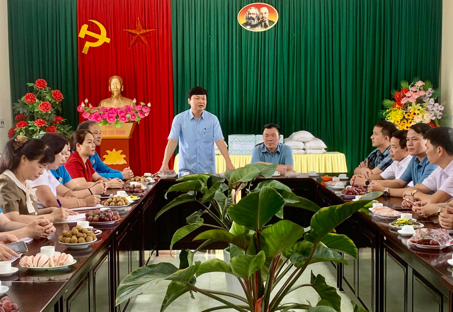 PGS.TS Phạm Việt Đức, Giám đốc Sở GD&amp;ĐT tỉnh Thái Nguyên phát biểu tại buổi làm việc.