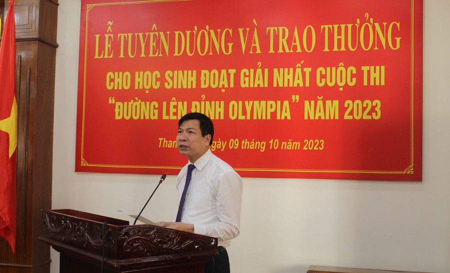 Ông Trần Văn Thức - Giám đốc Sở GD&amp;ĐT Thanh Hóa. Ảnh: LT.