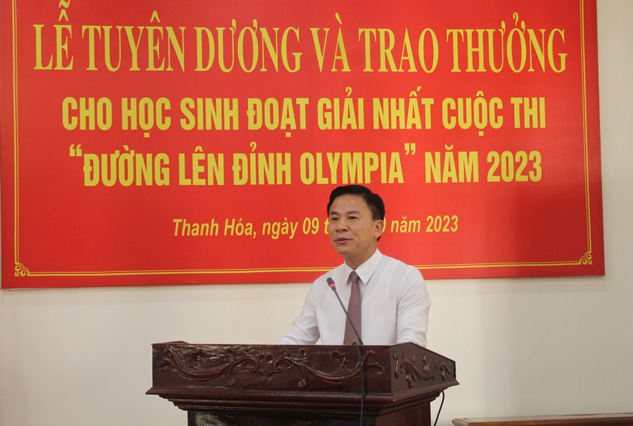 Ông Đỗ Trọng Hưng - Bí thư Tỉnh ủy Thanh Hóa phát biểu. Ảnh: LT.