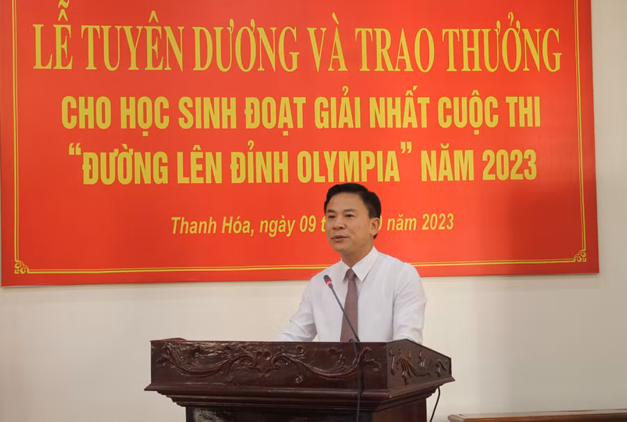 Ông Đỗ Trọng Hưng - Bí thư Tỉnh ủy Thanh Hóa phát biểu. Ảnh: LT.