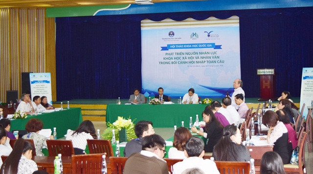 Quang cảnh hội thảo quốc gia về phát triển nguồn nhân lực KHXH&NV trong bối cảnh hội nhập