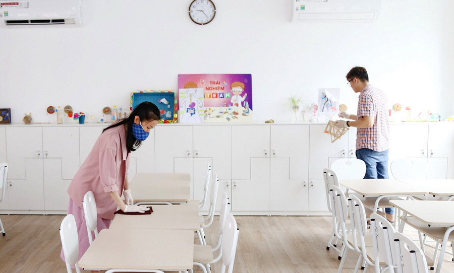 Đảm bảo an toàn trường lớp, sẵn sàng đón học sinh quay lại trường.