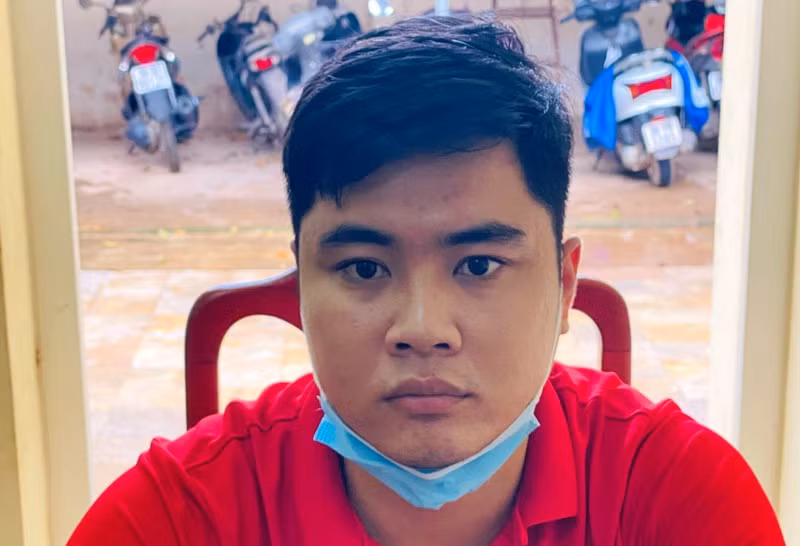 Bị can Hà Văn Hoàn. Ảnh: Công an Thanh Hóa cung cấp.