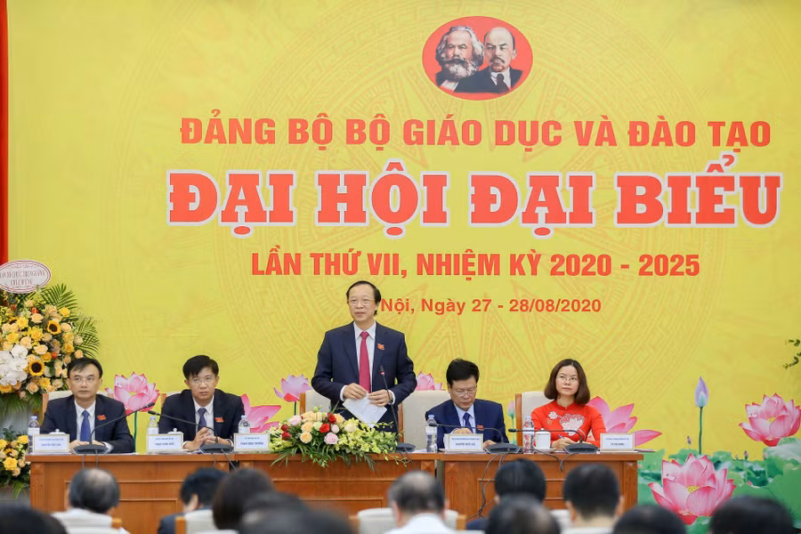 Đại hội đại biểu Đảng bộ Bộ GD&ĐT lần thứ VII, nhiệm kỳ 2020 – 2025 diễn ra trong 2 ngày 27- 28/8/2020