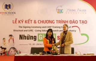 Vinschool ký hợp tác với TT Nghiên cứu và Tư vấn về Giá trị sống