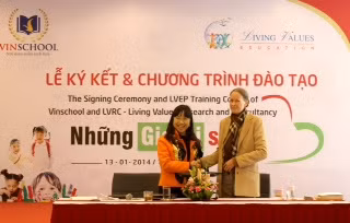 Vinschool ký hợp tác với TT Nghiên cứu và Tư vấn về Giá trị sống